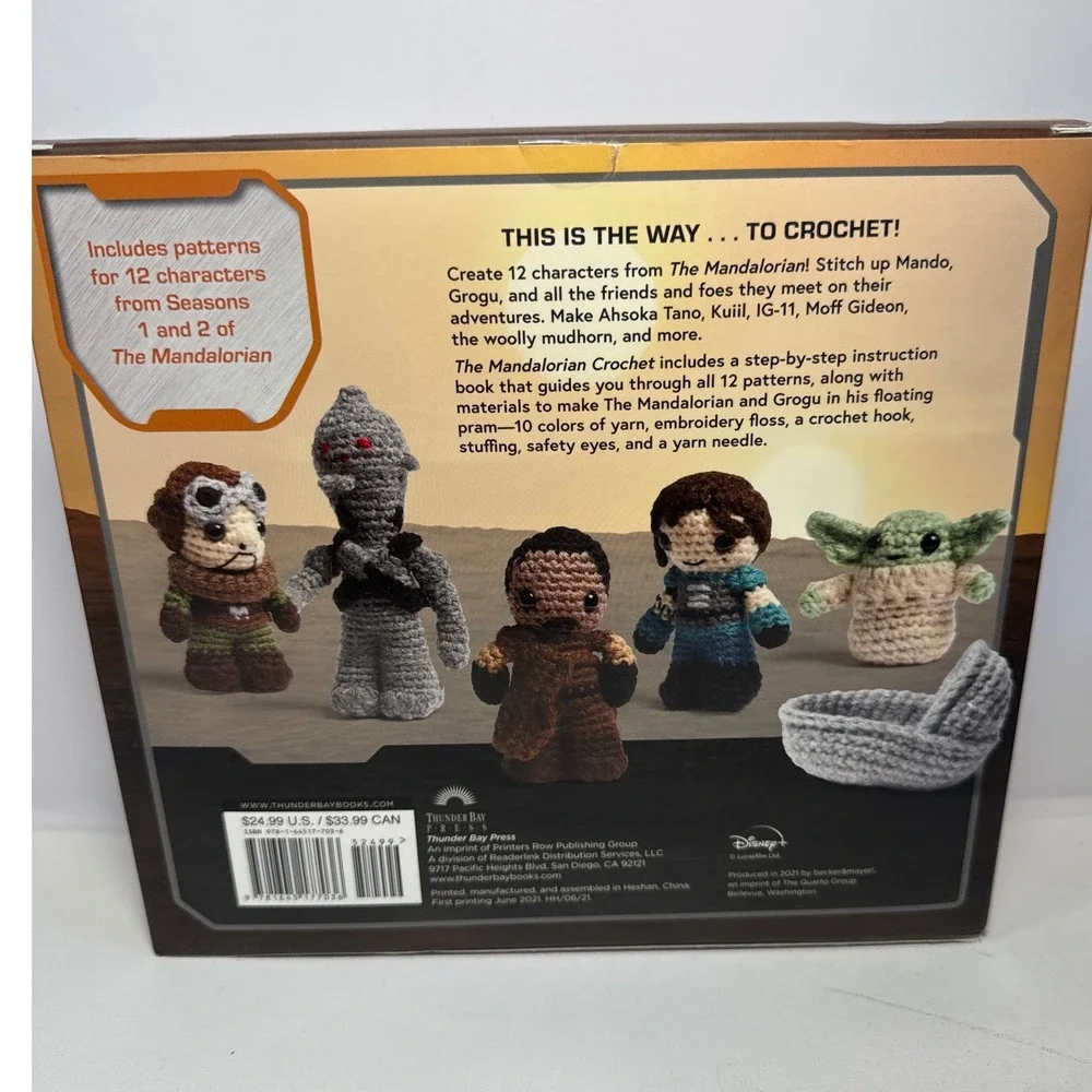 Thunder Bay Press Star Wars The Mandalorian Crochet Kit New Box Wear DIY Craft